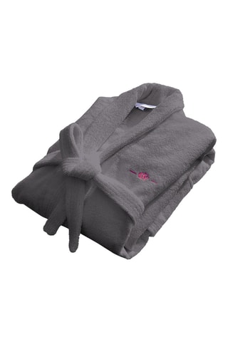 Peignoir S et serviette - Gris foncé