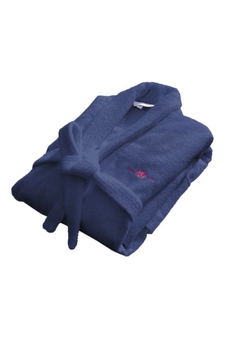 Peignoir S et serviette - Indigo