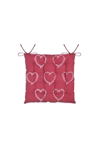 Galette de chaise Abrin - Rouge - 40 x 40 cm