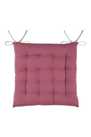 Galette de chaise Duo - Beige et rose