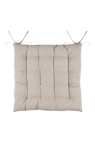 Galette de chaise Duo - Taupe et beige