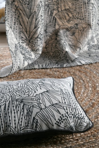 Coussin Orphée - Ecru et noir - 30 x 50 cm