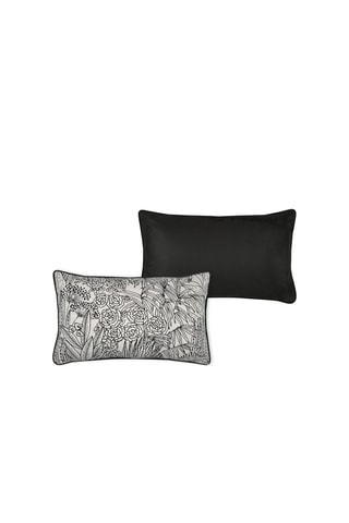 Coussin Orphée - Ecru et noir - 30 x 50 cm