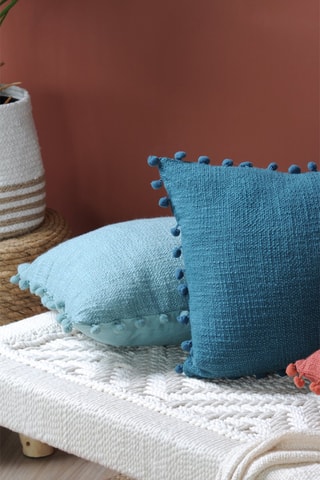 Coussin Sanchez - Bleu canard - 30 x 50 cm
