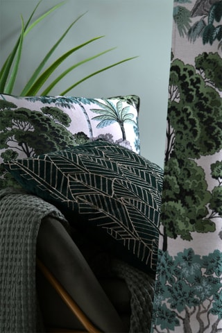 Coussin Forestia - Emeraude - 50 x 50 cm