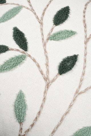 Coussin Botanys - Vert et blanc - 40 x 40 cm