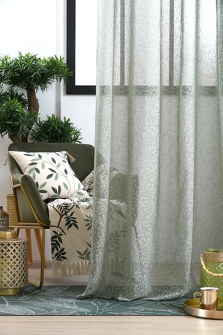 Coussin Botanys - Vert et blanc - 40 x 40 cm