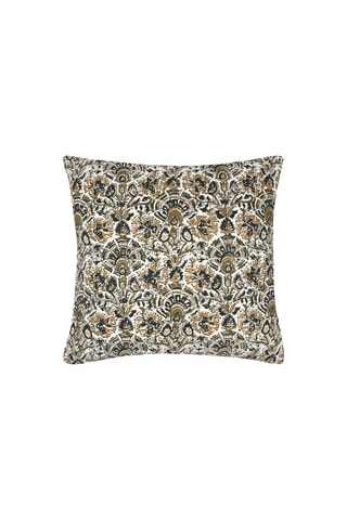 Coussin Soleia - Ecru et noir - 45 x 45 cm