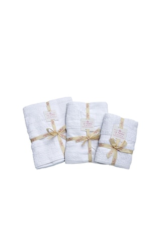 Serviette de toilette - Blanc - 50 x 100 cm