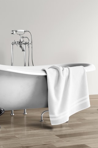 3 serviettes de toilette - Blanc - 50 x 100 cm