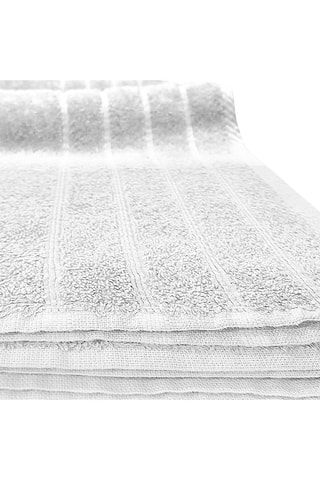 2 serviettes de toilette et 2 draps de douche - Blanc