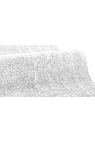 2 serviettes de toilette et 2 draps de douche - Blanc