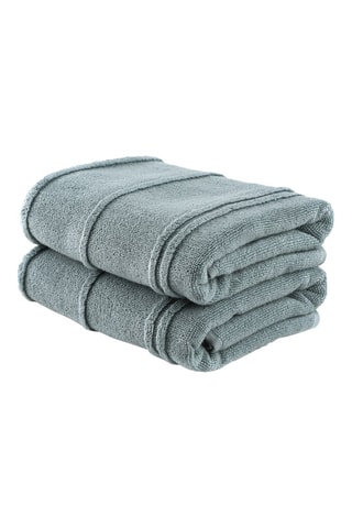2 draps de bain - Vert - 75 x 150 cm