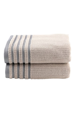 2 serviettes de toilette - Marron clair