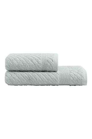 Serviette de toilette et drap de bain - Gris