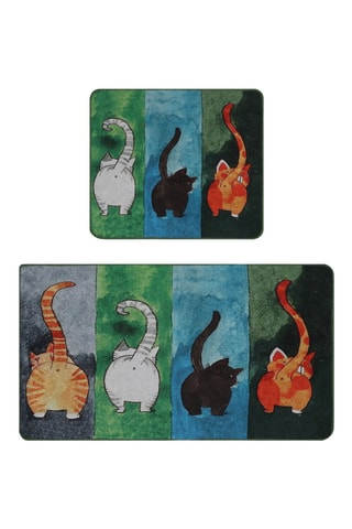2 tapis de bain - 60 x 100/50 x 60 cm