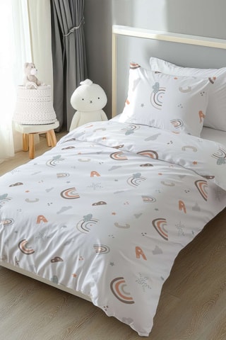 Parure de couette en coton 57 fils/cm² - Orange