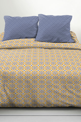 Parure de couette en coton 57 fils/cm² - Jaune