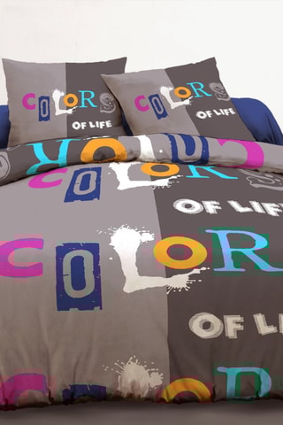 Parure de draps en coton 57 fils/cm² - Taupe