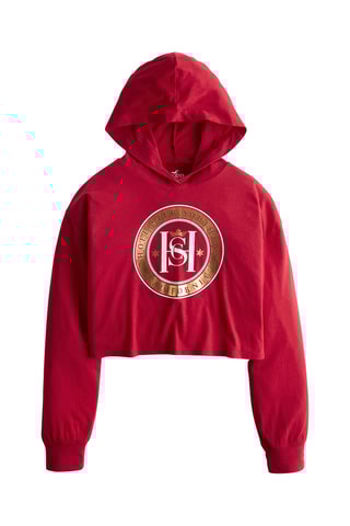 Sweat com capuz - Vermelho