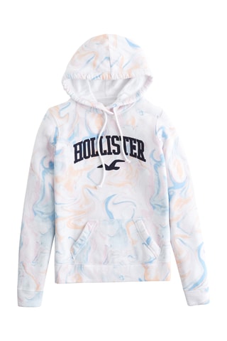 Sweat polar tie and dye - Azul-celeste e laranja