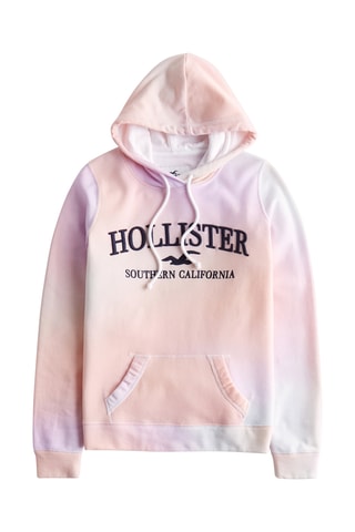 Sweat polar tie and dye - Rosa e malva