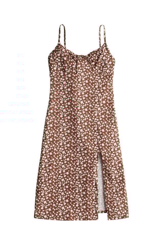 Vestido direito - Castanho