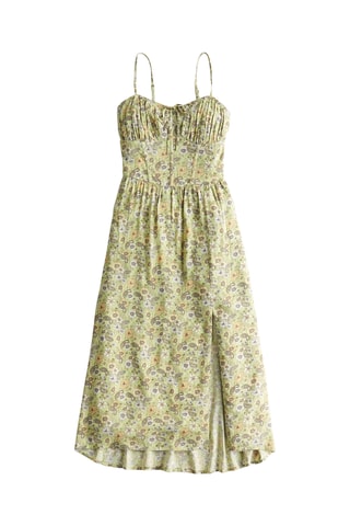 Vestido comprido - Verde-claro