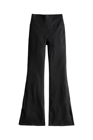 Calças de cintura alta - Preto