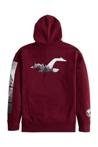 Sweat polar com capuz - Vermelho