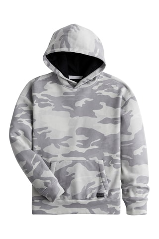 Sweat polar com capuz - Cinzento