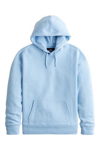 Sweat polar com capuz - Azul-celeste