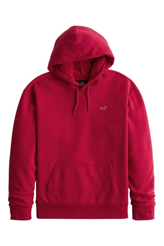 Sweat polar com capuz - Vermelho