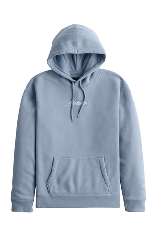 Sweat com capuz - Azul-celeste