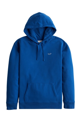 Sweat polar com capuz - Azul-real