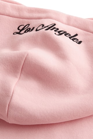 Sweat polar com capuz - Rosa