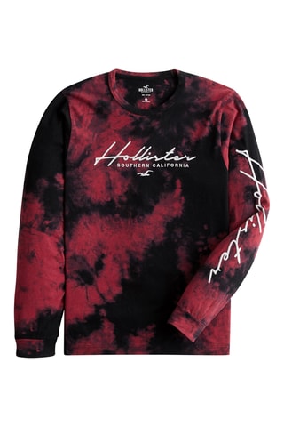 Sweat tie and dye - Preto e vermelho