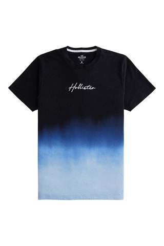 T-shirt dip and dye - Azul e preto