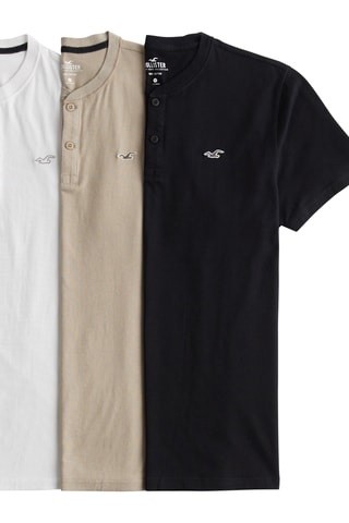 3 t-shirts - Branco e bege