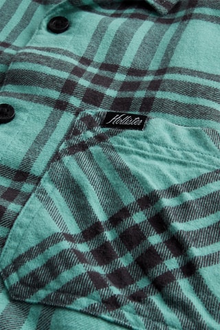 Camisa - Turquesa e preto
