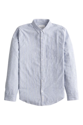 Camisa em linho - Azul-celeste