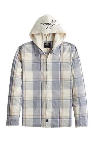 Sobrecamisa com capuz - Cru