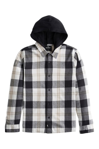 Sobrecamisa com capuz - Branco