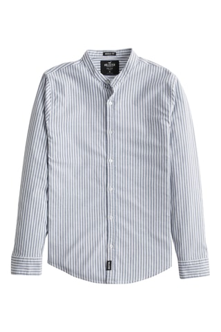 Camisa - Branco e azul-marinho