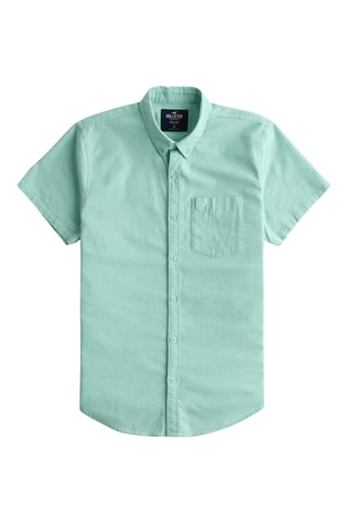 Camisa de ganga - Verde-água