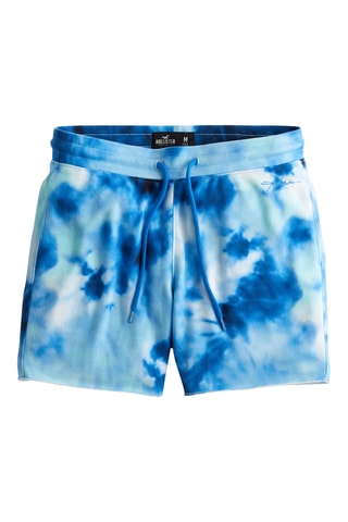 Calções tie and dye - Azul
