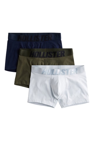 3 boxers - Blanc et kaki