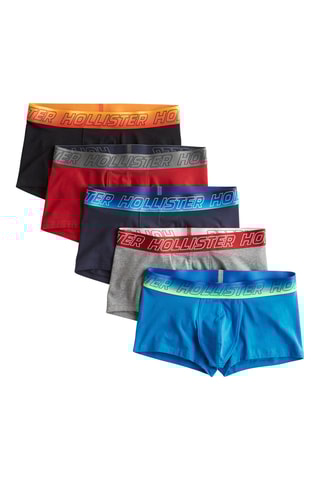 5 boxers - Noir et bordeaux