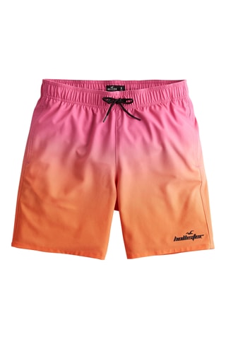 Calções de banho dip and dye - Rosa e laranja