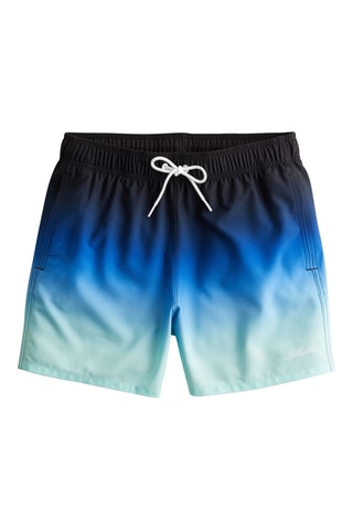 Calções dip and dye - Azul-marinho e azul-celeste